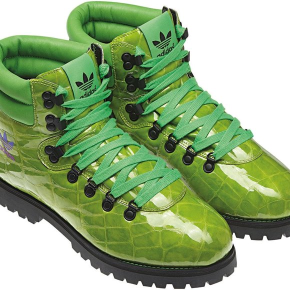 Adidas Men's Jeremy Scott Alligator print Hiking Boots Size 4 us G61083 - Picture 1 of 2